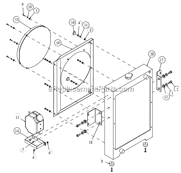 Page P Diagram and Parts List for MK-4024HY  MK Diamond Concrete Saw